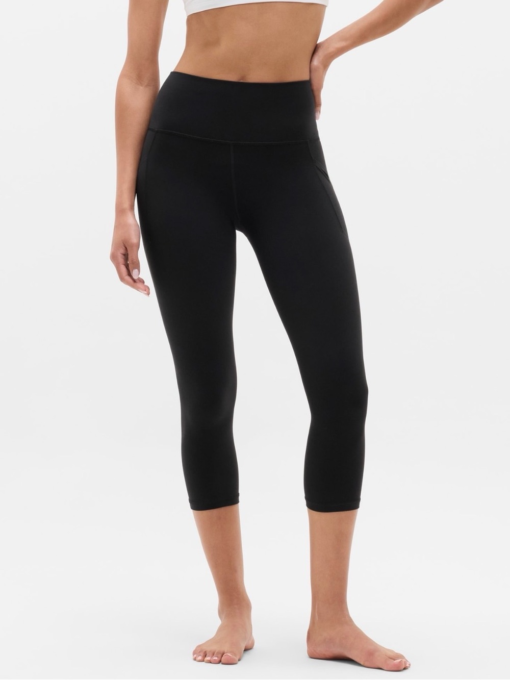 3X Salutation Stash High Rise Capri - Black
